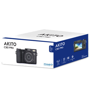 Akito C30 Pro camera box with sleek design and product image